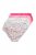 Ulla Popken 851140 Cuecas com flores pack de 5 Rosa - Cuecas - 