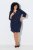 Ulla Popken 851220 Vestido com manga 3/4 Azul-marinho - Vestidos - Vestidos para todos os tamanhos