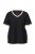 Ulla Popken 851245 Pijama às riscas Preto - Pijamas/Loungewear - 