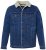 JP1880 851363 Casaco de ganga com forro teddy Azul ganga TALL - TALL casacos - Casacos TALL para homens altos