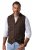 JP1880 851395 Colete de tweed aos quadrados com elasticidade Castanho escuro - Fatos - Fatos de Homem Tamanhos Grandes