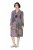 Ulla Popken 851546 Vestido midi estampado Amarelo mostarda - Vestidos midi - Vestidos Midi Tamanhos Grandes