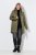 Ulla Popken 851560 Casaco técnico Verde azeitona - Jaquetas - Casacos plus size para mulher