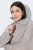 Ulla Popken 851563 Vestido de malha de manga comprida Bege - Vestidos - Vestidos para todos os tamanhos