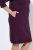 Ulla Popken 851664 Vestido de jersey com gola alta Ameixa - Vestidos - Vestidos para todos os tamanhos