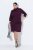 Ulla Popken 851664 Vestido de jersey com gola alta Ameixa - Vestidos - Vestidos para todos os tamanhos