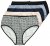 Ulla Popken 851687 Cuecas com padrão pack de 5 Azul claro - Cuecas - 