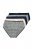 Ulla Popken 851687 Cuecas com padrão pack de 5 Azul claro - Cuecas - 