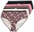 Ulla Popken 851711 Cuecas com flores pack de 5 Castanho - Cuecas - 
