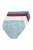 Ulla Popken 851725 Cuecas com padrão pack de 5 Lilás - Cuecas - 