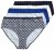 Ulla Popken 851730 Cuecas com padrão pack de 5 Azul claro - Cuecas - 