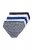 Ulla Popken 851730 Cuecas com padrão pack de 5 Azul claro - Cuecas - 