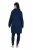 Ulla Popken 851749 Vestido de estar em casa aos quadrados com capuz Azul-marinho - Pijamas/Loungewear - 