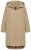 Ulla Popken 851764 Casaco oversize com capuz amovível Areia - Casacos - Casacos de Mulher em Tamanhos Grandes