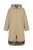 Ulla Popken 851764 Casaco oversize com capuz amovível Areia - Casacos - Casacos de Mulher em Tamanhos Grandes