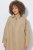 Ulla Popken 851764 Casaco oversize com capuz amovível Areia - Casacos - Casacos de Mulher em Tamanhos Grandes