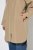 Ulla Popken 851764 Casaco oversize com capuz amovível Areia - Casacos - Casacos de Mulher em Tamanhos Grandes
