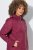 Ulla Popken 851777 Casaco acolchoado HYPRAR com gola alta Bordô - Jaquetas - Casacos plus size para mulher