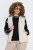 Ulla Popken 851781 Colete acolchoado com capuz Branco sujo - Coletes - 
