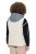 Ulla Popken 851781 Colete acolchoado com capuz Branco sujo - Coletes - 