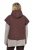 Ulla Popken 851785 Colete acolchoado oversize com capuz Castanho - Coletes - 