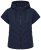 Ulla Popken 851785 Colete acolchoado oversize com capuz Azul-marinho - Coletes - 