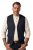 JP1880 851800 Colete de tweed em espinha Azul-marinho - Fatos - Fatos de Homem Tamanhos Grandes
