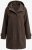 Ulla Popken 851803 Duffle coat Castanho escuro - Casacos - Casacos de Mulher em Tamanhos Grandes