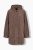 Ulla Popken 851809 Casaco teddy Castanho claro - Jaquetas - Casacos plus size para mulher