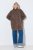 Ulla Popken 851809 Casaco teddy Castanho claro - Jaquetas - Casacos plus size para mulher