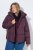 Ulla Popken 851832 Casaco acolchoado Castanho - Jaquetas - Casacos plus size para mulher