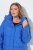 Ulla Popken 851832 Casaco acolchoado Petróleo - Jaquetas - Casacos plus size para mulher
