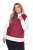 Ulla Popken 851833 Colete acolchoado com gola alta Vermelho - Coletes - 
