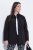 Ulla Popken 852076 Casaco de crepe acolchoado com gola alta Preto - Jaquetas - Casacos plus size para mulher