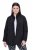 Ulla Popken 852076 Casaco de crepe acolchoado com gola alta Preto - Jaquetas - Casacos plus size para mulher