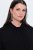 Ulla Popken 852167 Blazer com gola de camisa Preto - Blazers e Coletes - Blazers em Tamanhos Grandes