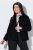 Ulla Popken 852167 Blazer com gola de camisa Preto - Blazers e Coletes - Blazers em Tamanhos Grandes