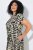 Ulla Popken 852257 Vestido comprido estampado Taupe - Vestidos maxi - Vestidos maxi plus size para mulher