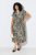 Ulla Popken 852257 Vestido comprido estampado Taupe - Vestidos maxi - Vestidos maxi plus size para mulher