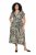 Ulla Popken 852257 Vestido comprido estampado Taupe - Vestidos maxi - Vestidos maxi plus size para mulher
