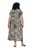 Ulla Popken 852257 Vestido comprido estampado Taupe - Vestidos maxi - Vestidos maxi plus size para mulher