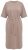 Ulla Popken 852288 Vestido midi de manga curta com cinto para atar Castanho claro - Vestidos midi - Vestidos Midi Tamanhos Grandes