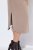 Ulla Popken 852288 Vestido midi de manga curta com cinto para atar Castanho claro - Vestidos midi - Vestidos Midi Tamanhos Grandes