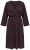 Ulla Popken 852307 Vestido traçado de manga comprida Castanho mogno - Vestidos midi - Vestidos Midi Tamanhos Grandes