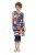 Ulla Popken 852308 Vestido de jersey às riscas Azul-marinho - Vestidos em jersey - 