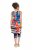 Ulla Popken 852308 Vestido de jersey às riscas Azul-marinho - Vestidos em jersey - 