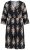 Ulla Popken 852315 Vestido traçado estampado Preto - Vestidos midi - Vestidos Midi Tamanhos Grandes