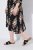 Ulla Popken 852315 Vestido traçado estampado Preto - Vestidos midi - Vestidos Midi Tamanhos Grandes