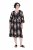 Ulla Popken 852315 Vestido traçado estampado Preto - Vestidos midi - Vestidos Midi Tamanhos Grandes