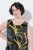 Ulla Popken 852329 Vestido de jersey às riscas Verde azeitona - Vestidos em jersey - 